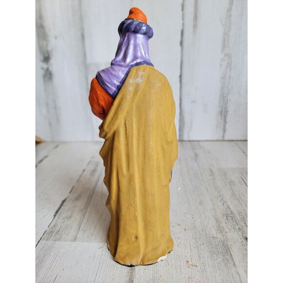 Vintage paper mache Three Kingman Nativity scene Xmas home decor unique - Picture 9 of 13